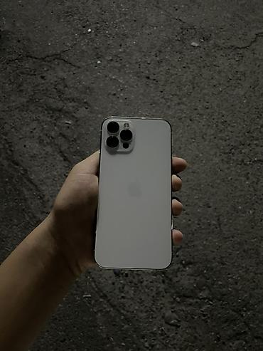 pc case: IPhone 12 Pro, Б/у, 128 ГБ, Белый, Чехол, Коробка, 83 % — 1
