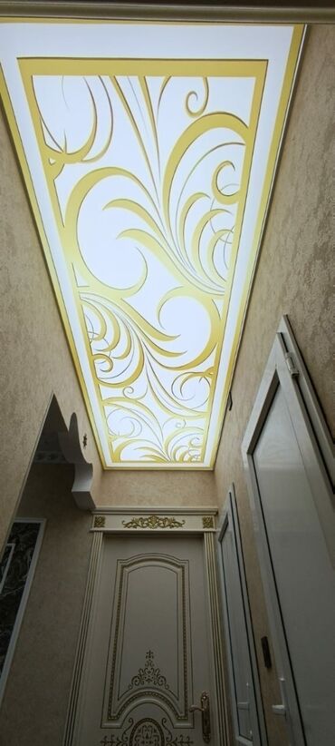 metbex asma tavan modelleri: 3D fotopanelli dartma tavan - Tavan üçün fotoçaplı PVC membran: açıq