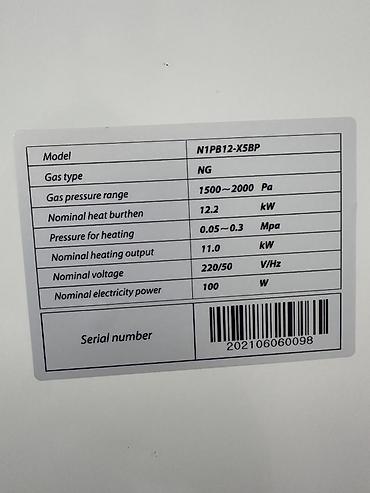 наружний блок: Газовый настенный котел ROC Mini Series, модель N1PB12-X5BP.Почти — 2