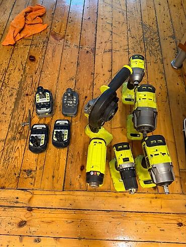 gardena: Ryobi One+ akkumulyatorlu alətlər dəsti Komplektdə: - 2 sürətli — 2