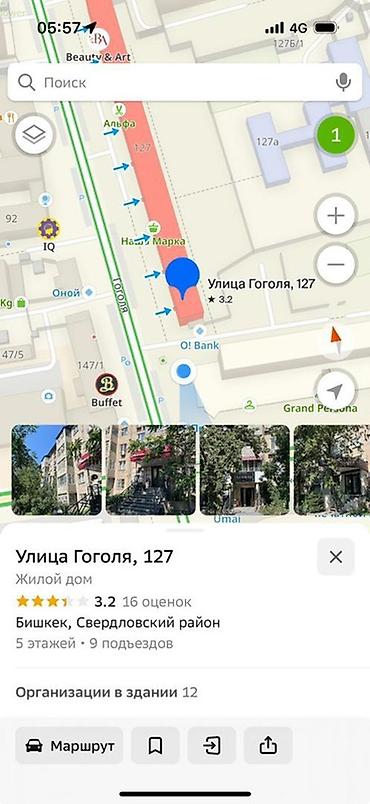 квартира кирпичний: 1 комната, 32 м², Дордой Плаза ТРЦ 104 серия, 5 этаж, Старый ремонт — 8