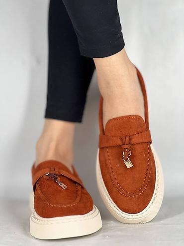 Мокасины и лоферы: Женские лоферы на платформе Размерный ряд 36.37.38.39.40 Большемеры — 3