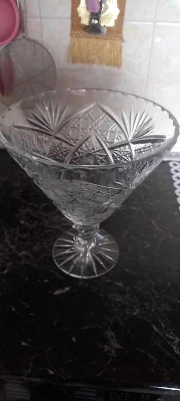 tom xrustal qablar: Tort və şiriniyyat qabı, Xrustal — 1