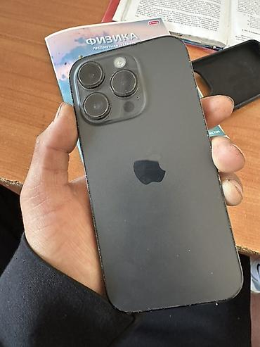 IPhone 14 Pro Max, Б/у, 128 ГБ, Черный, Зарядное устройство, Защитное стекло, Чехол, 100 % at lalafo.kg IPhone 14 Pro Max, Б/у, 128 ГБ, Черный, Зарядное устройство, Защитное стекло, Чехол, 100 %