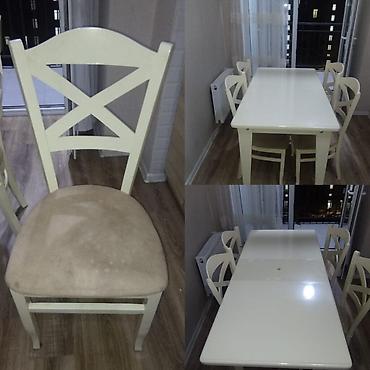 Digər mebel: Mətbəx masa dəsti satılır 200₼. Ünvan Hövsan. 1404. Fatimə99 — 1