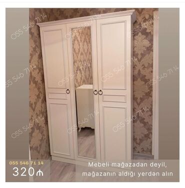 Dolablar: Yeni, 3 qapılı Düz dolab, Qarderob, paltar dolabı lalafo.az -da Dolablar: Yeni, 3 qapılı Düz dolab, Qarderob, paltar dolabı