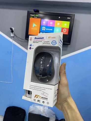 Настольные ПК и комплектующие: Lenovo simsiz optik siçan - Model: Lenovo 1200 DPI Wireless Optical — 1