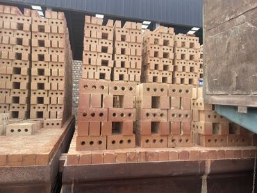 монолит жумуш: Тешиктүү, Бышкан кирпич, Жарым блок, 250×120×90
