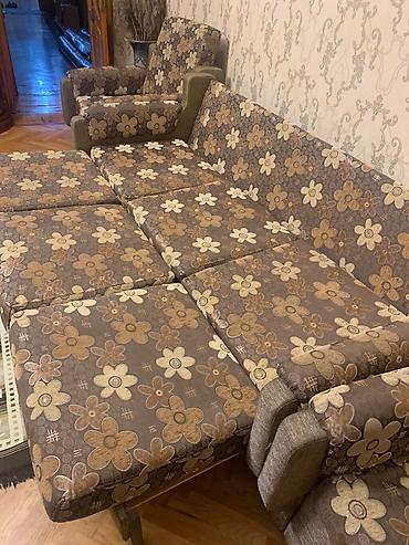 retro mebel: Б/у, Раскладной диван, 2 кресла, Диван, Без подъемного механизма, Раскладной — 3