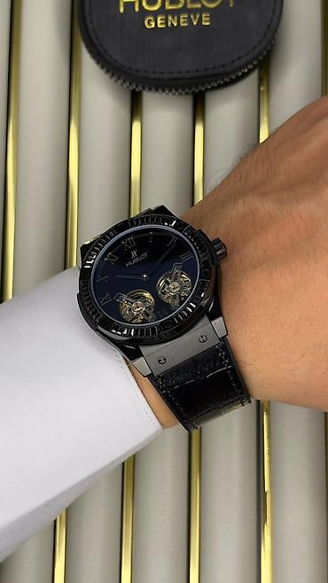 gunus saat: Yeni, Qol saatı, Hublot, rəng - Qara — 7