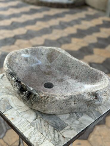 Раковины для ванной: Раковина для ванной, Круглая форма, Материал: Камень, Размер: 6 x 4 см — 9