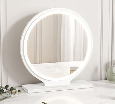 камод зеркала: Зеркало для макияжа с подсветкой, 3 цветовых режима, деревянный