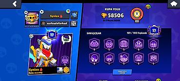 Другое: Brawl Stars hesabı – Syniox - Kupa yolu: 58 506 (ən yüksək 58 508) - — 1