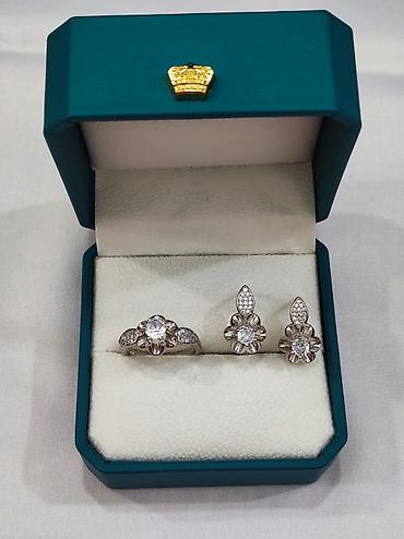 Серебряные наборы украшений: Серебро 925 Пробы Классика Размеры имеются Цена 3000сом Есть — 9