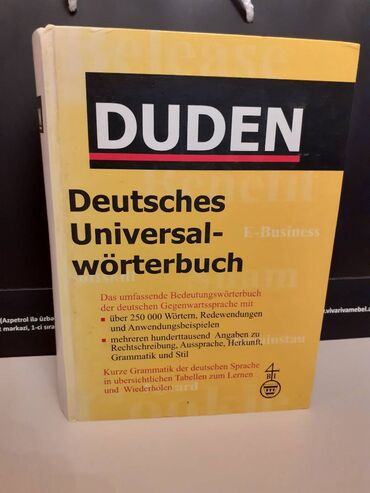 sözlərin vurğu lüğəti pdf: Alman dilinin universal izahlı lüğəti. Bir neçə il bundan əvvəl alınsa