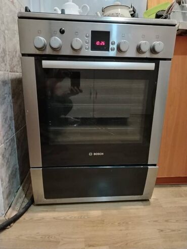Nehrə aparatları: Plitə Bosch, Qazlı, Ayrıca dayanan, 4 gözlü, İşlənmiş