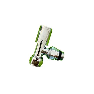 ucuz hamam: Radiator üçün termostatikli bucaq klapanı - Material: xrom örtüklü