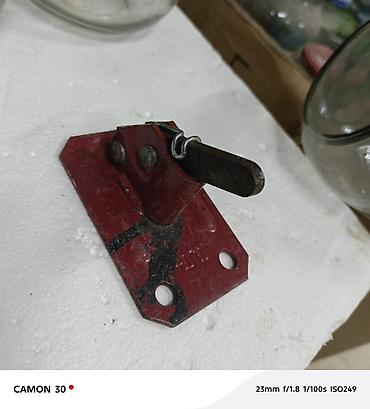 Qapı zamokları: Ciloz Metal qapı/qapaq mexaniki kilidi – qırmızı rəngli, baza plitəsi — 3