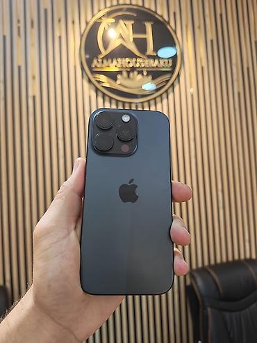telefon iphone 11: IPhone 16 Pro, 128 GB, Black Titanium, Face ID, Sənədlərlə, Zəmanət — 1