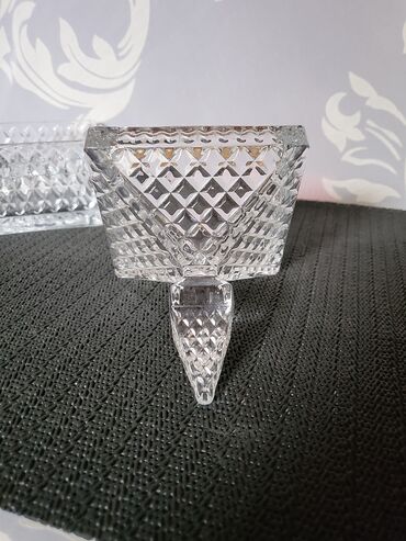 Ostalo posuđe: Bombonijera vintaz,nova pun rad staklena. Bombonijera,posuda za — 10