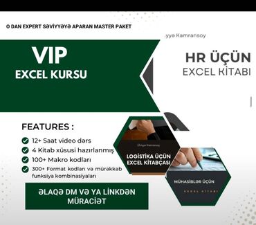 Repetitorlar: VIP Excel Kursu HAZIR PAKET! Kurs 0 dan Expert Səviyyəyə