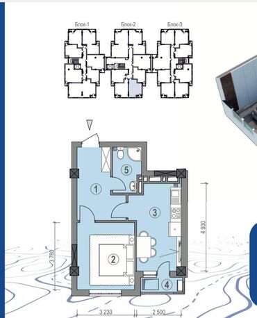 аренда квартир в бишкеке район восток 5: 1 комната, 40 м², Элитка, 4 этаж, ПСО (под самоотделку)