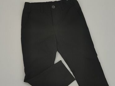 spodnie ala skóra z wysokim stanem: Material trousers, H&M, 4-5 years, 110, condition - Good