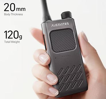 Рации ALERVITES (комплект 2 шт.) - Ультратонкий корпус: толщина 20 мм