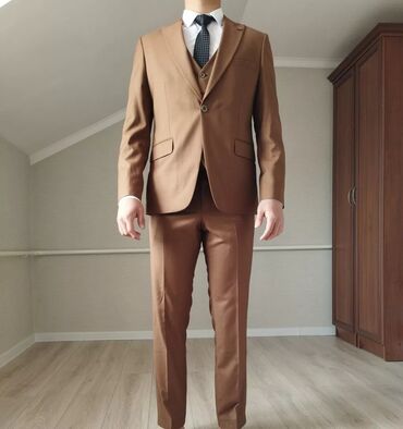 брендовые мужские костюмы: Костюм цвет - Коричневый