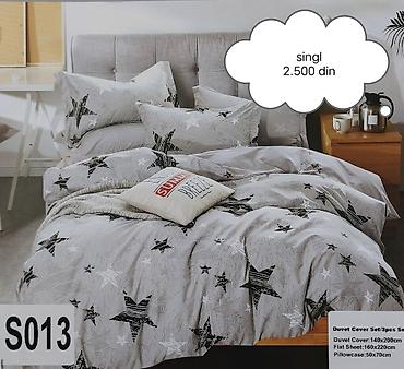 Posteljina: 🩷Singl posteljine🩷 🩵Čaršaf-160*220 🩷Jorganska navlaka-140*200 — 9