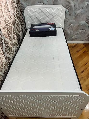 ortopedik yastıq: L🅰/ Tək nəfərlik bazalı çarpayı Matras və yeni ortopedik balış — 1