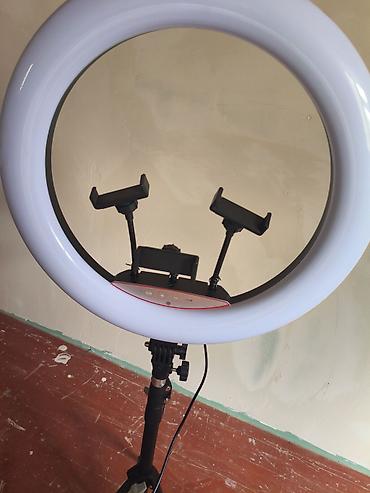 foto video: LED halqa işıq dəsti – tripod, pult və adapterlə - Böyük diametrli — 3