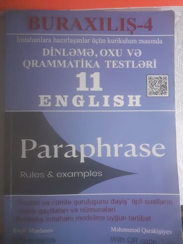 dini suvenir: Buraxılış 4 DinləməOxu,Qramatika testi .English Heç bir cırığı