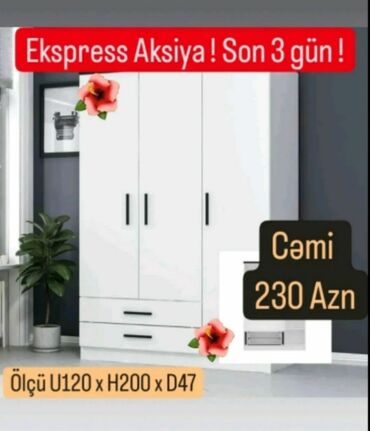 metbex divan desti: Yeni, Açılan, 3 qapılı Düz dolab, Şifonyer, Azərbaycan