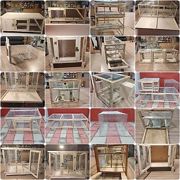 Qəfəslər: Taxta brooder/qəfəs-kamera (istixana tipli qutu) - Material — 13