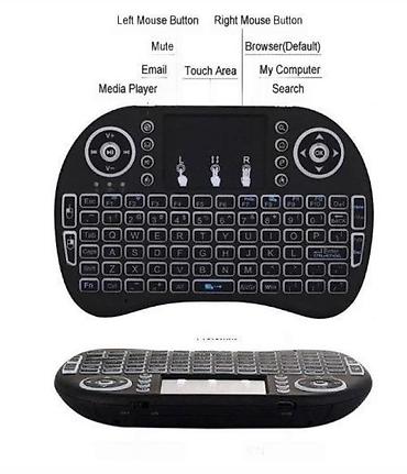 Tastature: Mini bežična tastatura sa touchpadom (mini QWERTY) - Kompaktan — 3