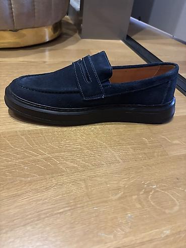 Ayaqqabılar: Məhsul: Kişi mokasinləri (lofer) - Rəng: Tünd göy (navy) - Material — 4