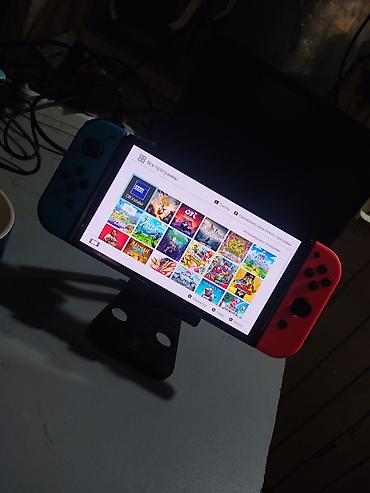 Nintendo Switch OLED: Nintendo Switch oled чипованная (прошитая) встроенная память — 8