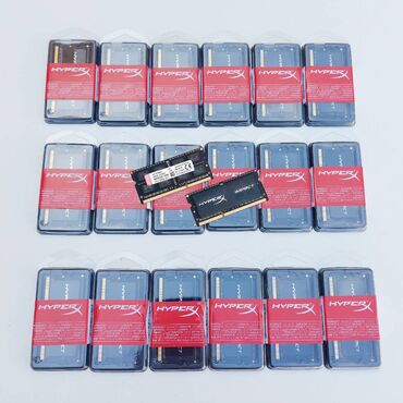 noutbuk klaviaturalari: Operativ yaddaş (RAM) HyperX, 8 GB, 1600 Mhz, DDR3, Noutbuk üçün, Yeni