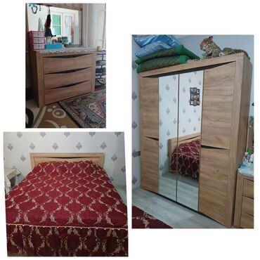 Yataq otağı dəstləri: Yataq otağı mebeli👇Qiyməti:*550* man. Matraslıdır, baza yoxdur