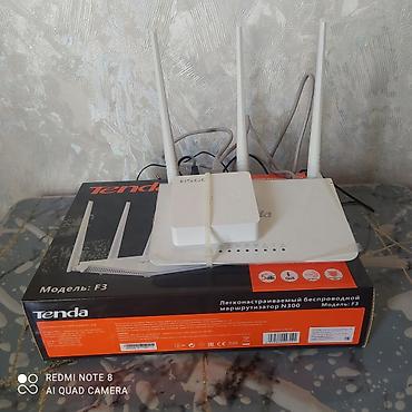 модем купить: Tenda F3 N300 simsiz router + HSGQ ONU (optik internet üçün) — 1
