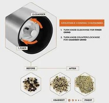 Ostali kuhinjski aparati: Električne mlinice za so i biber – set od 2 komada - Kućište od — 16