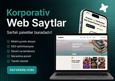 Digər xidmətlər: Mobil tətbiqlərin hazırlanması, SEO, SMM — 1