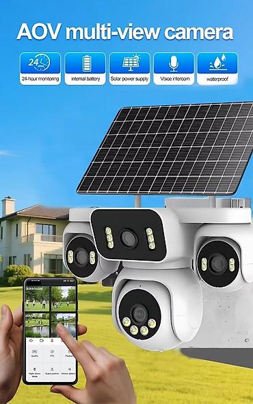 ev kameralar: AOV Multi-View Kamera – günəş enerjili, çoxbucaqlı ağıllı müşahidə — 1