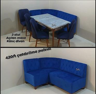 Masa və oturacaq dəstləri: 🇹🇷Türk istehsalı Möhtəşəm ✨✨ Kuxna üçün stol stul dəsti 2 stul 1 — 17