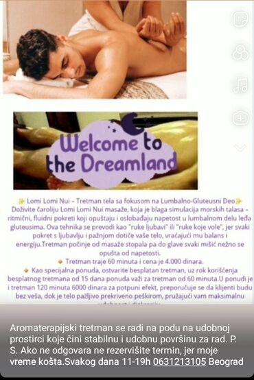 otvoreni konkursi za posao петровац: Massage Therapist. No Experience. Pay rate