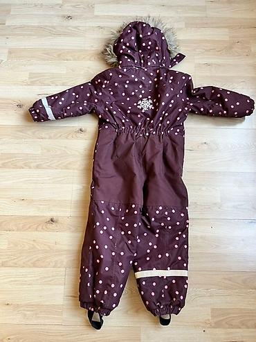 Верхняя одежда: Детский зимний комбинезон H&M - Цвет: темно-сливовый с розовым — 2