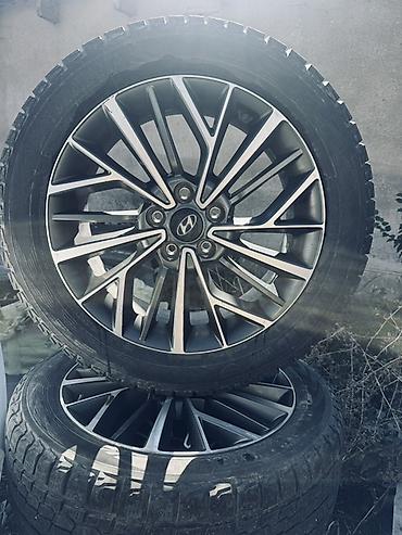 Шиналар жана дисктер: KIA Sportage 225/55 R18 - Оригинальные литые диски Hyundai с — 1