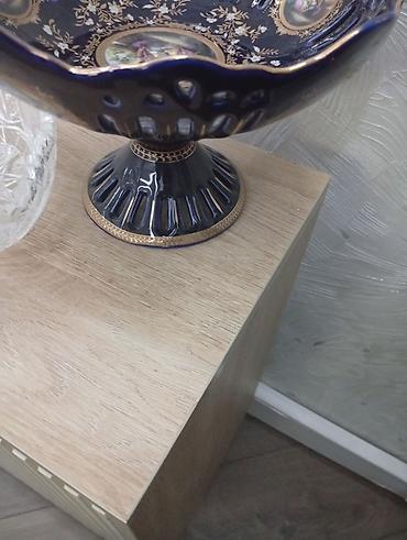 qab dest: Porşelen dekorativ konfeti/fruitera qablar – 2 ədəd dəst - Material — 2