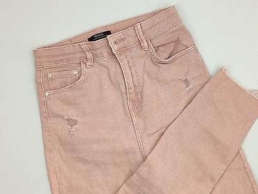 biale trampki ck: Bershka, Jeansy damskie, rozmiar S — 2